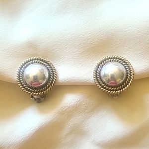 925 Mexico sterling silver clip earrings